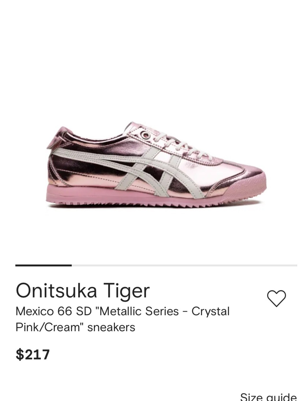 Onitsuka Tiger Mexico 66 metallic series size 22.5  cm JP